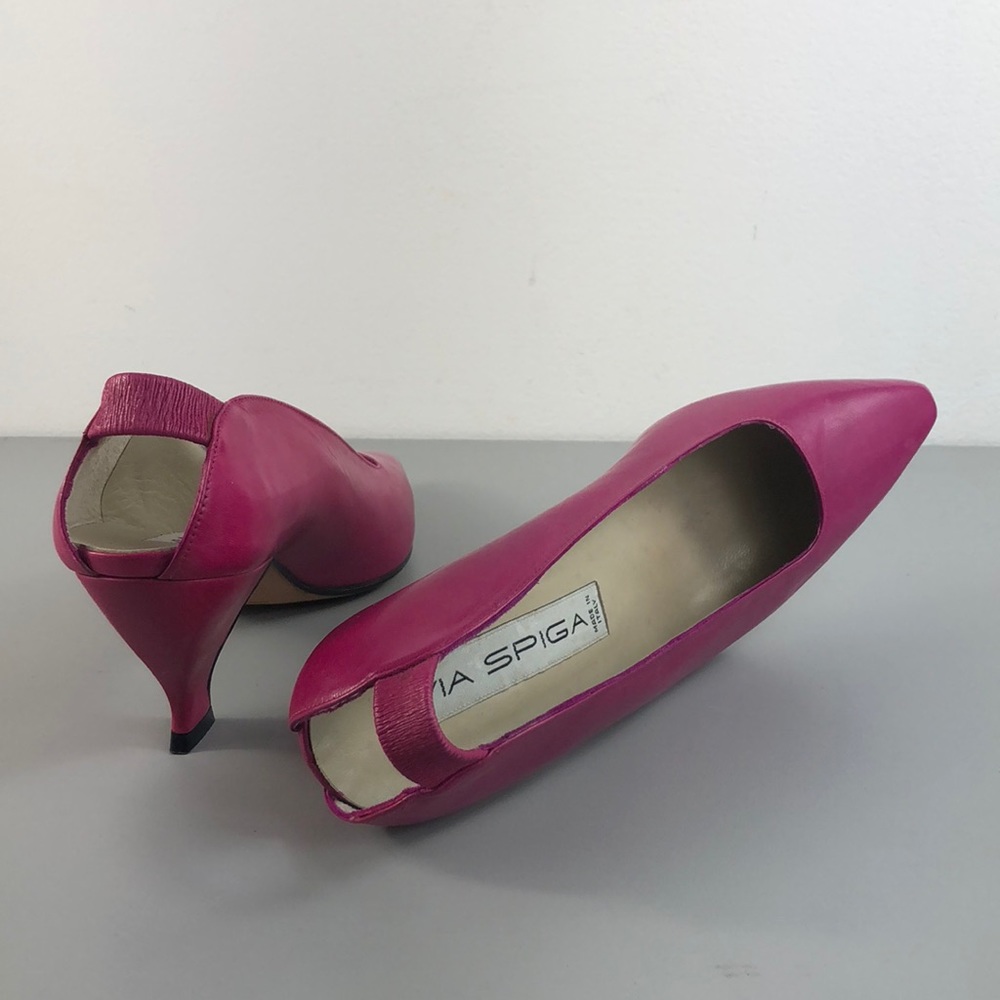 NWOT VTG Via Spiga Cutout Slingback Pink 90s Pumps